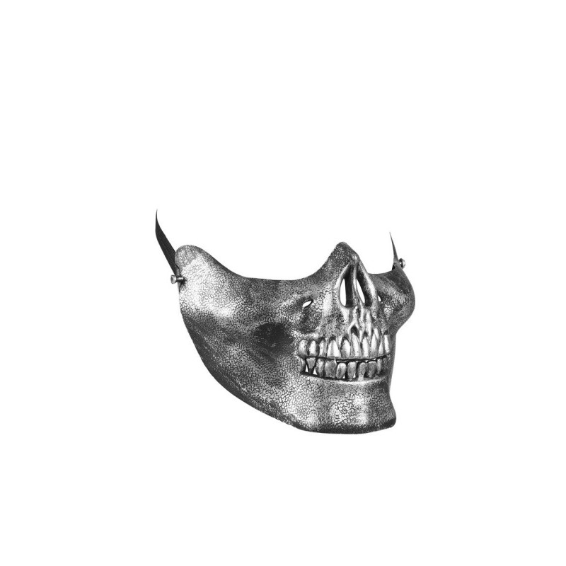 Stříbrná maska  smrtka - spodní část lebky